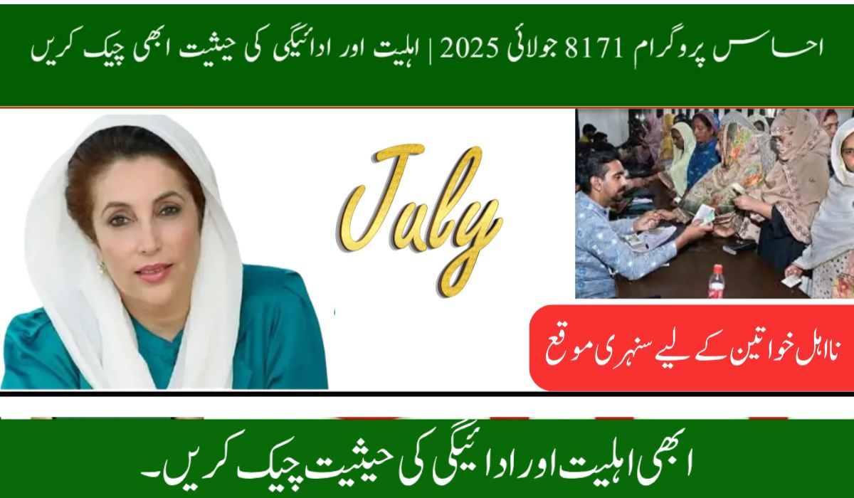 Ehsaas 8171 Program Online Apply – Check Eligibility & Payment Status (July 2025)